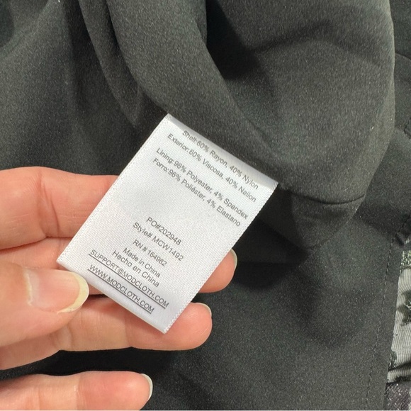 New ModCloth Flutterly Fabulous A Line Dress Happy Holly Days - Picture 4 of 7